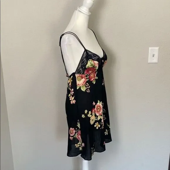 Oscar de la Renta Pink Label Floral Lace Slip Dress Strappy Babydoll Y2K Size S - Picture 9 of 12
